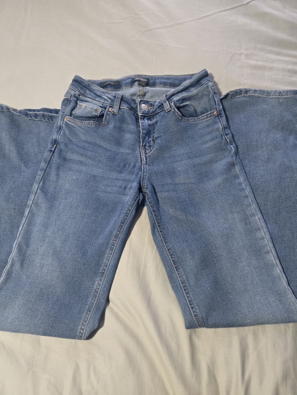 wild fable Women's Denim Blue High Rise Flare Jeans